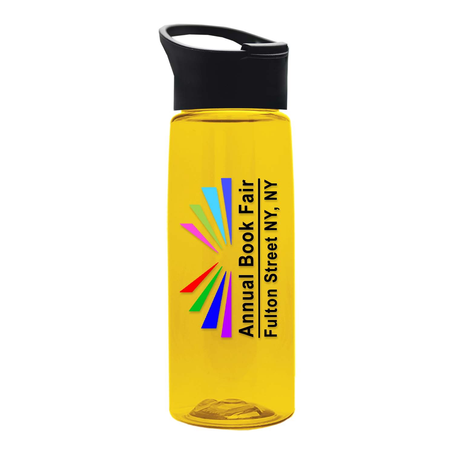 The Flair - 26 oz. Transparent Tritan Bottle with Pop-up and Digital Imprint 2