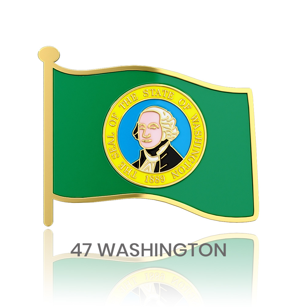 1" Stock Flag Pins 16