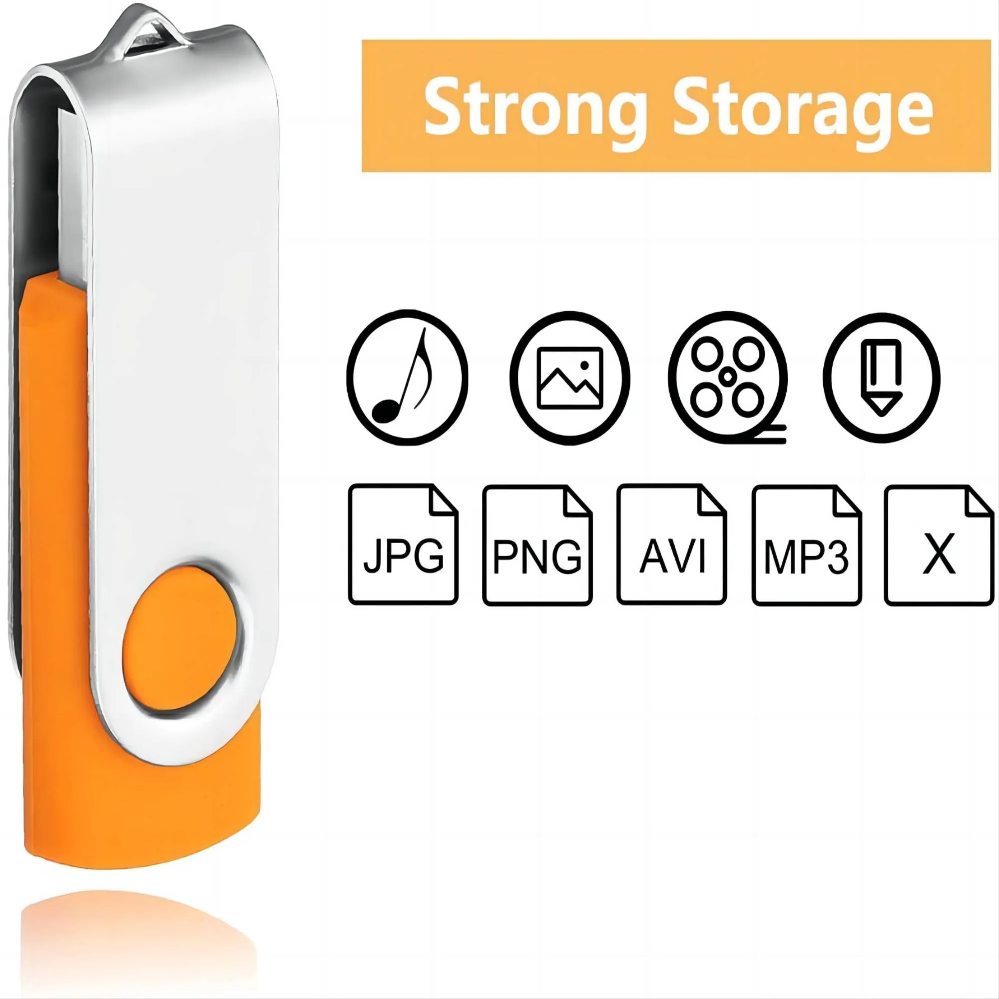 1GB Mini Plastic USB Flash Drive MOQ100 4