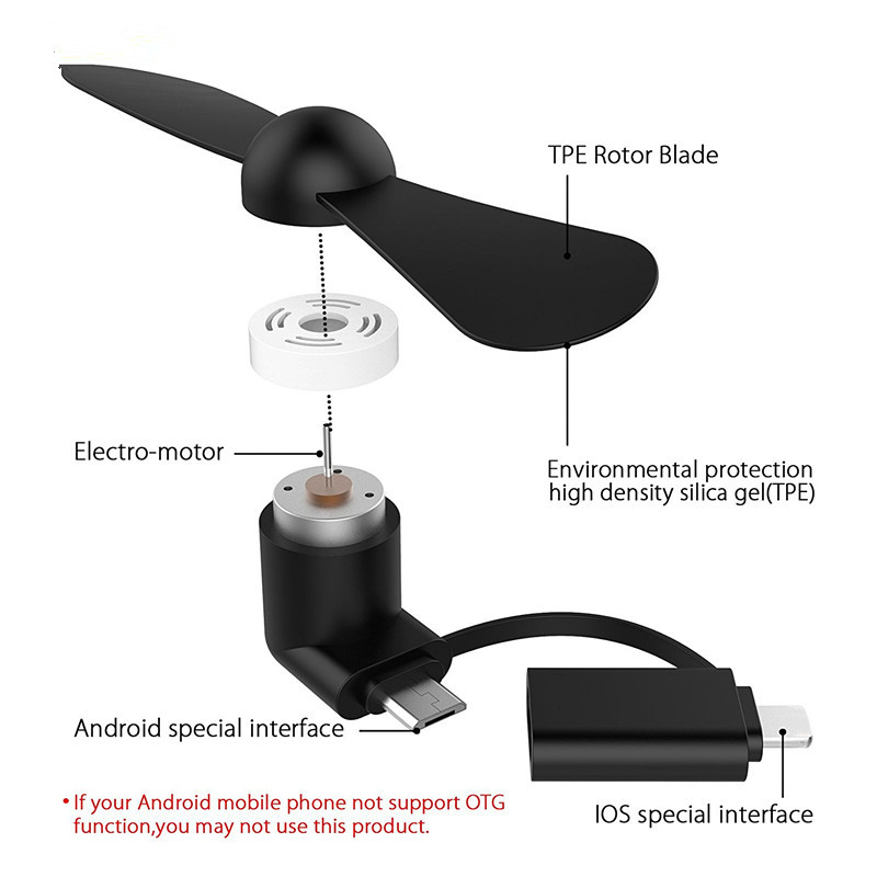 2 in 1 Mini USB Fan 5