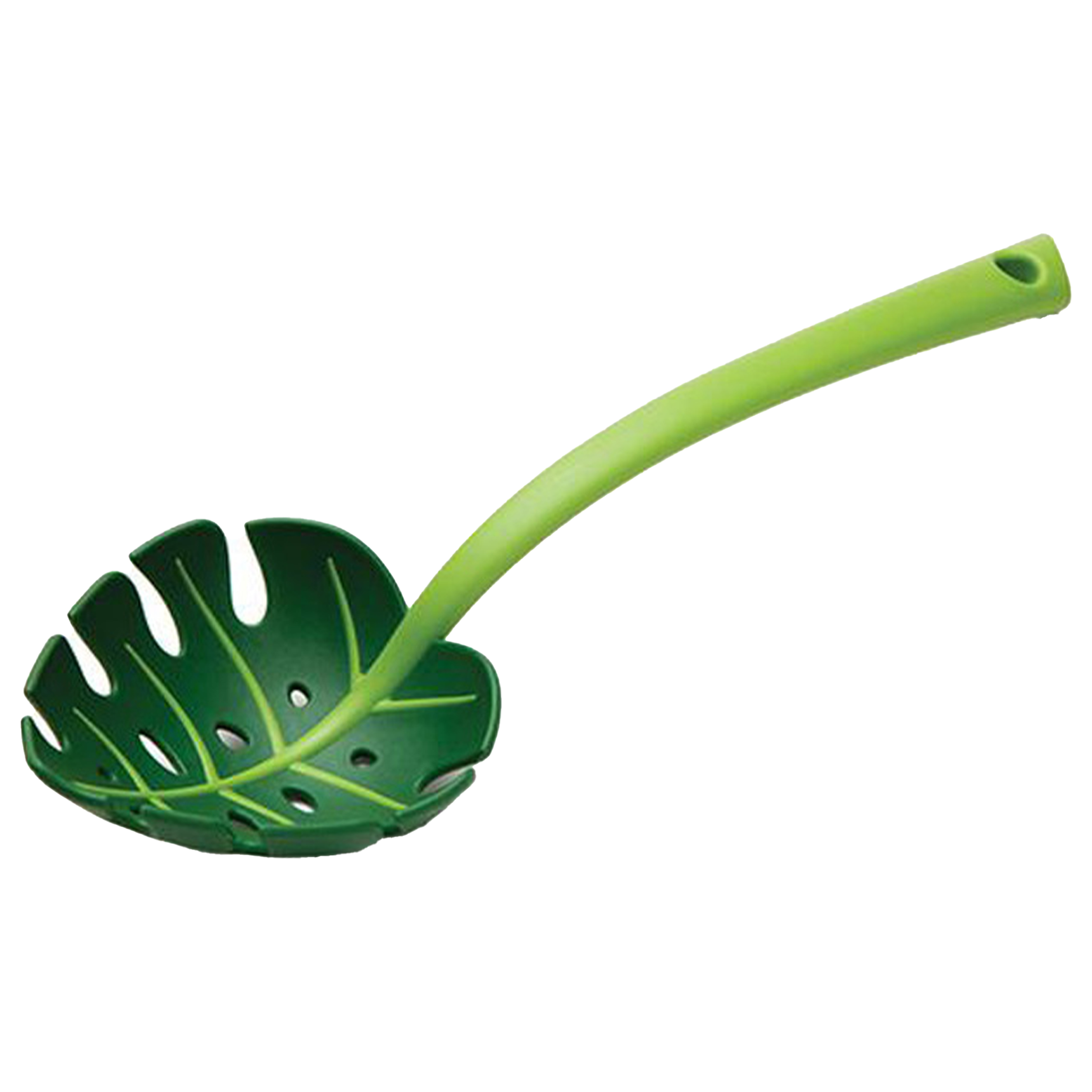 Polypropylene Creative Green Leaf Spoon 4
