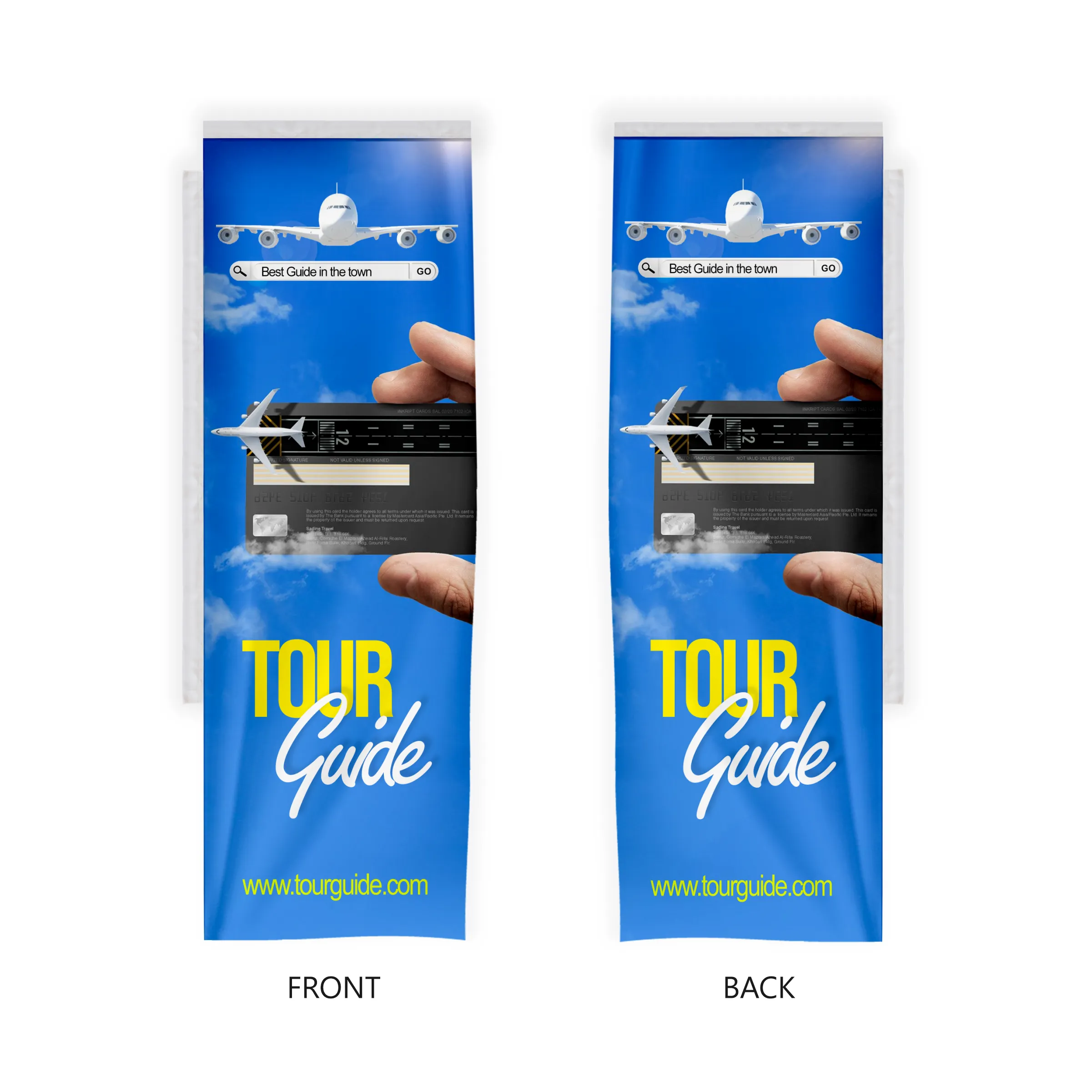 Custom 48" Rectangle Flag for Backpack Flags - Double Sided 2