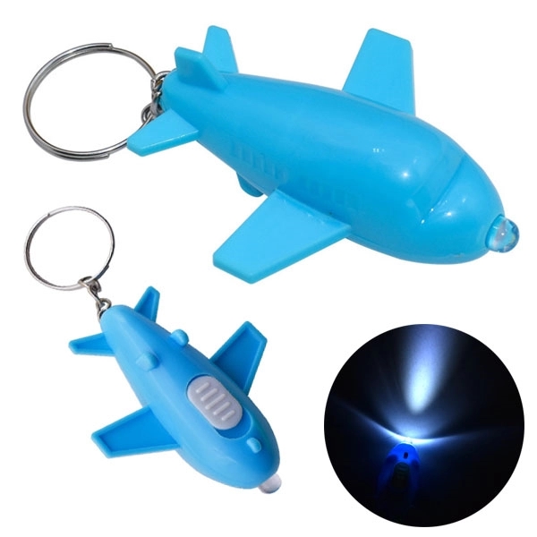 Airplane Shaped LED Light Keychain 5