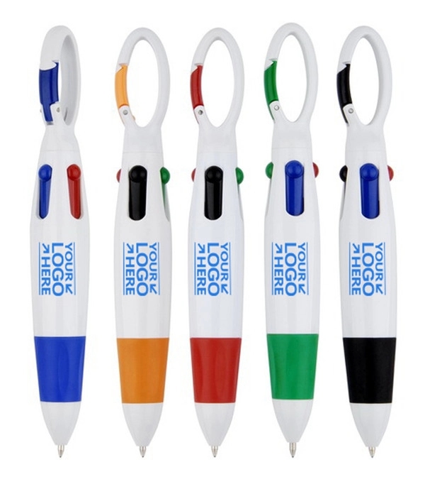 4 Neon Color in One Ballpoint Pen with Buckle 1