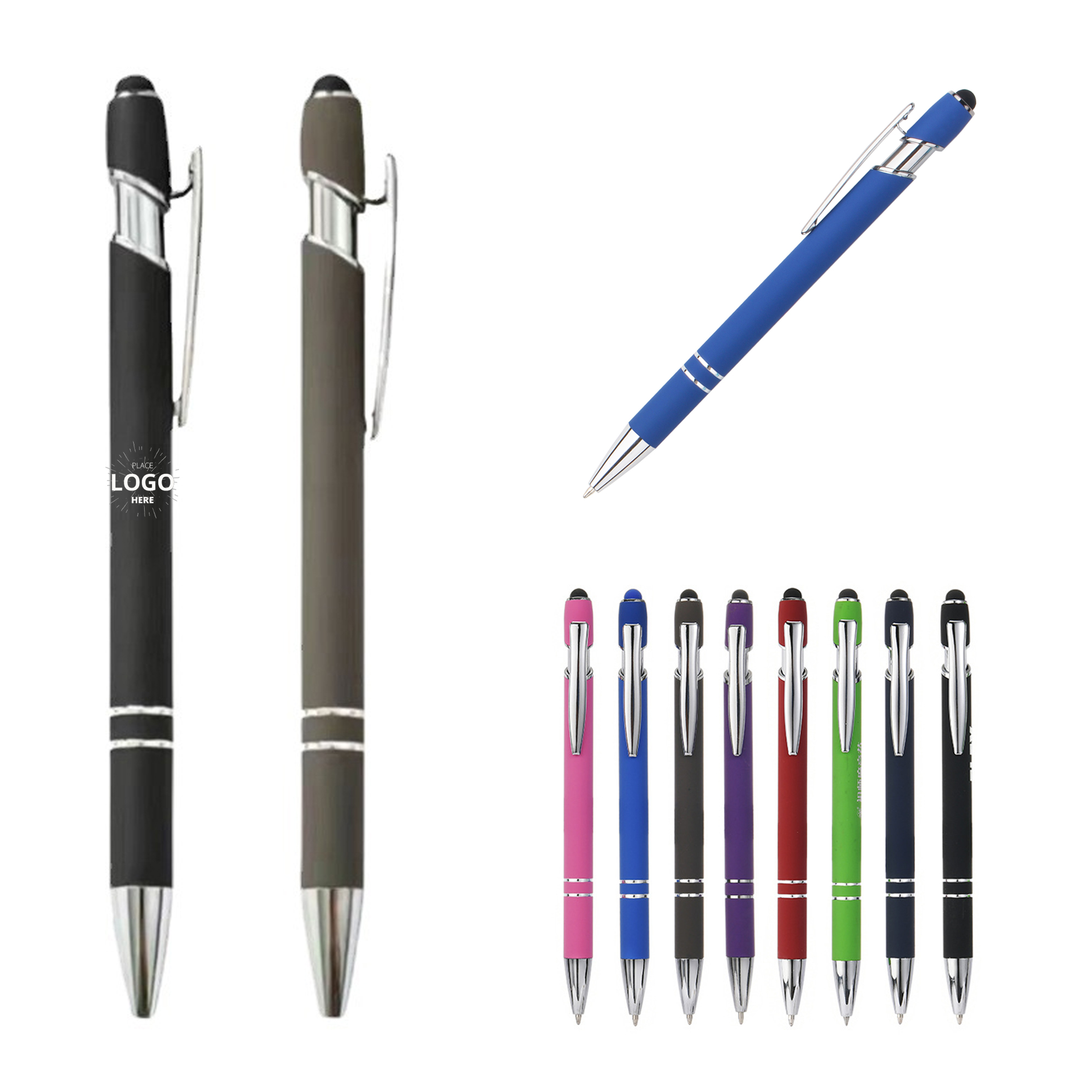 Soft Rubberized Ballpoint Pens 2