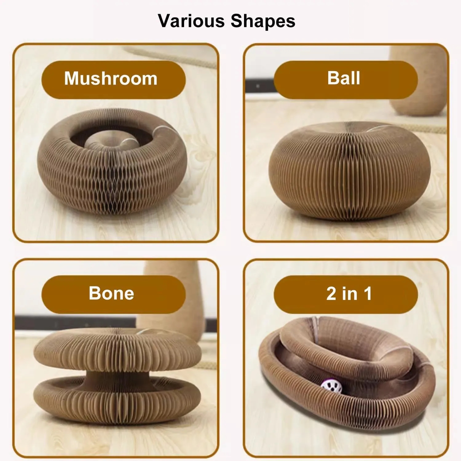 Magic Organ Cat Scratching Board Anxiety Toy Multi-Shape 5