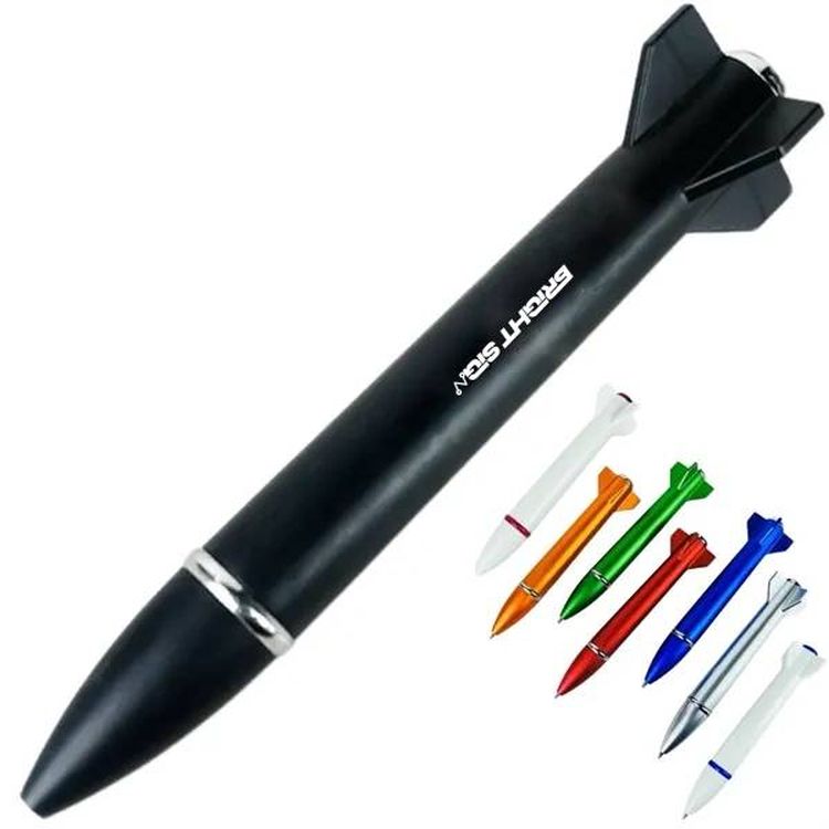 Mini Rocket Flashlight Rollerball Pen 2