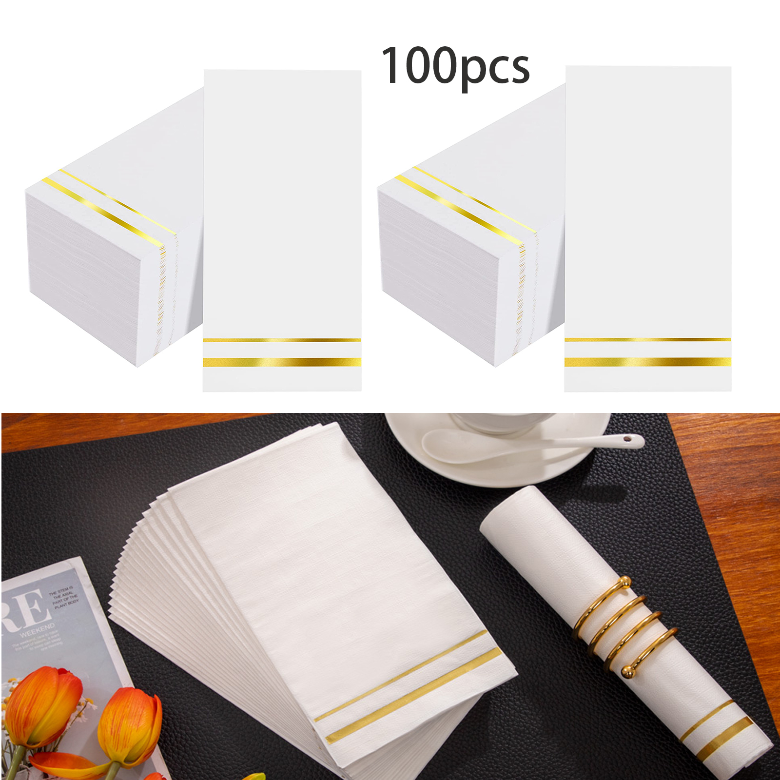 100 Counts 3-Ply Disposable Napkin 2