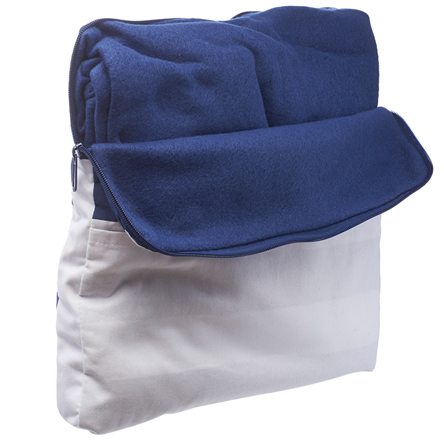 2-in-1 Travel Pillow Blankets w/ Matching Zipper and Pockets 2