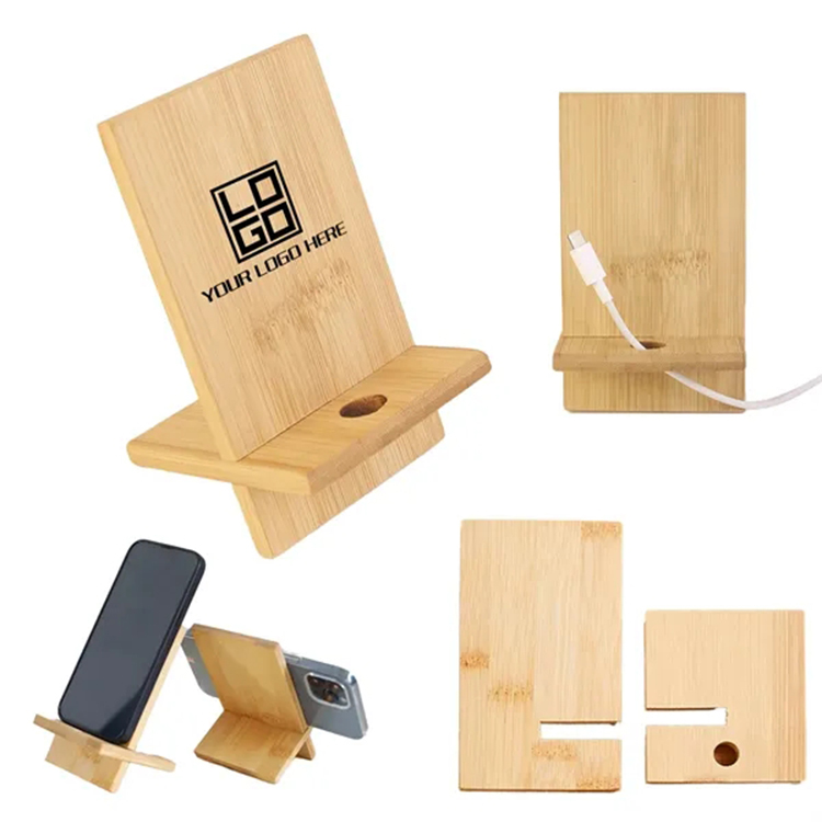 Bamboo Phone Tablet Stand 1