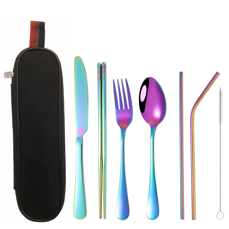 Reusable Stainless Steel Cutlery Set With Case 9