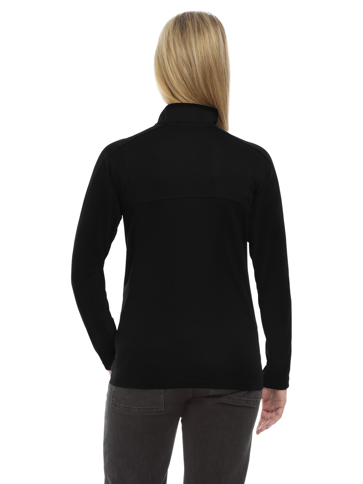 Blue Generation - Women's Pocketless Wicking Long Sleeve Zip Pullover 10