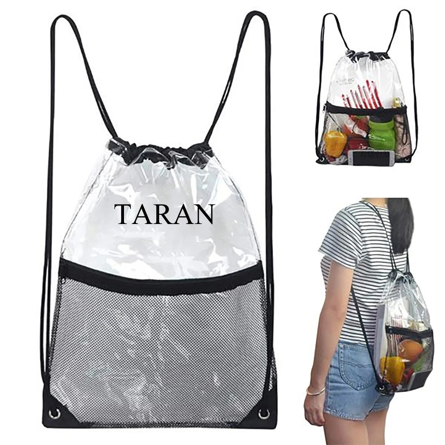 Clear Drawstring Bags 1