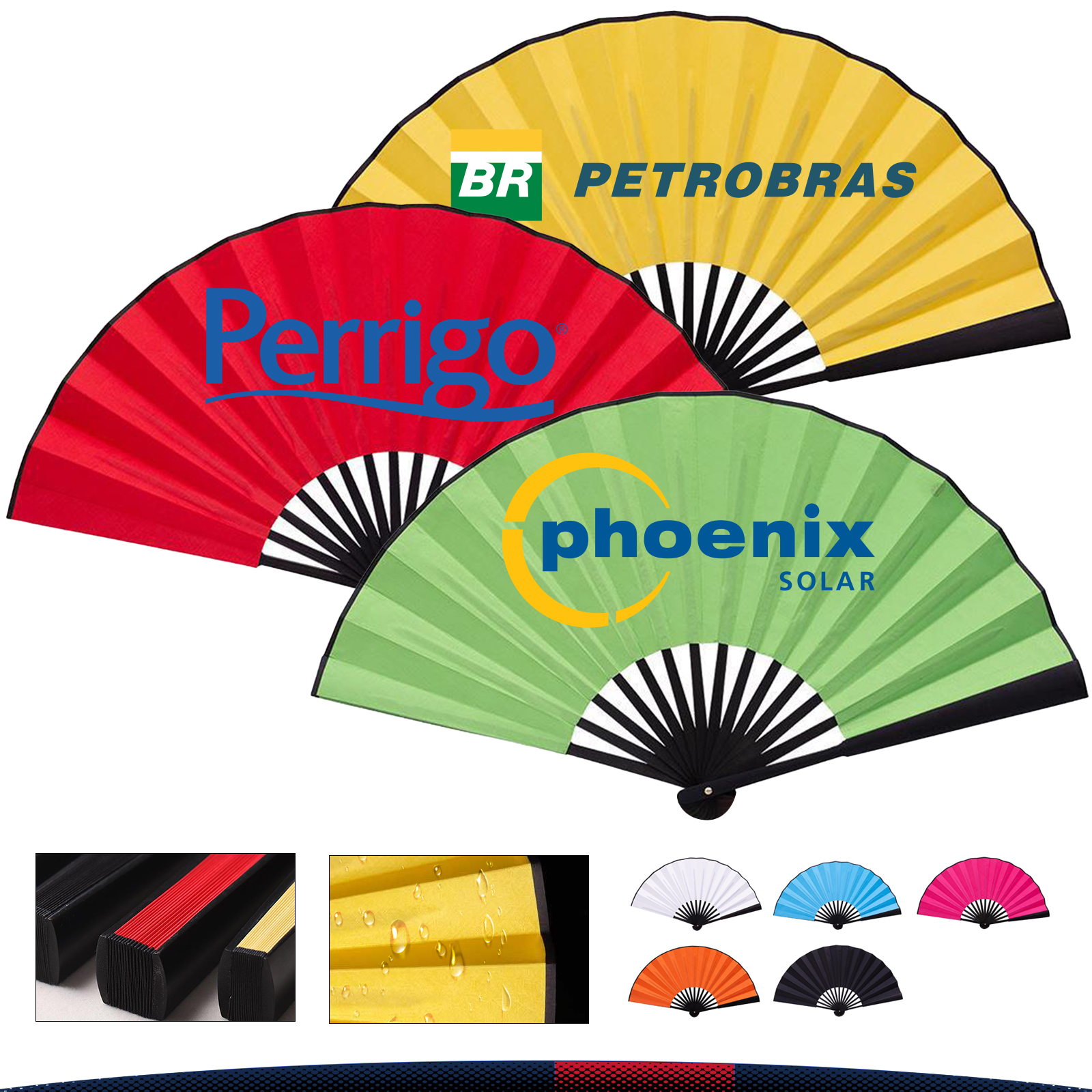 15 Ribs Handheld Folding Fan 8