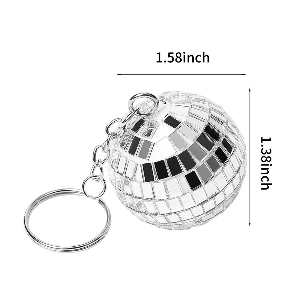 Reflective Disco Ball Keychain for Party Favors 2