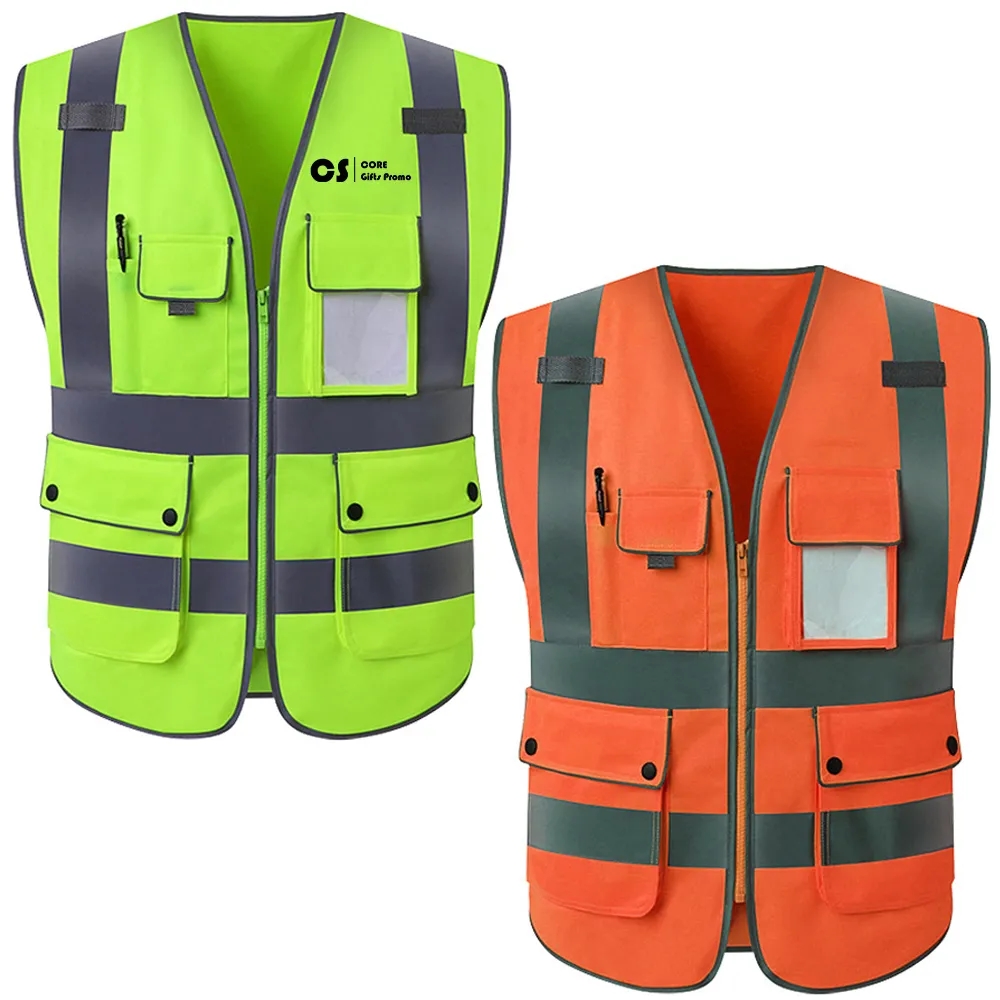 Multi Pockets High Visibility Safety Vest 2
