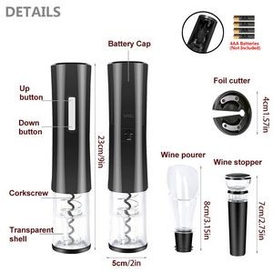 Cordless Automatic Electric Wine Opener With Foil Cutter 11