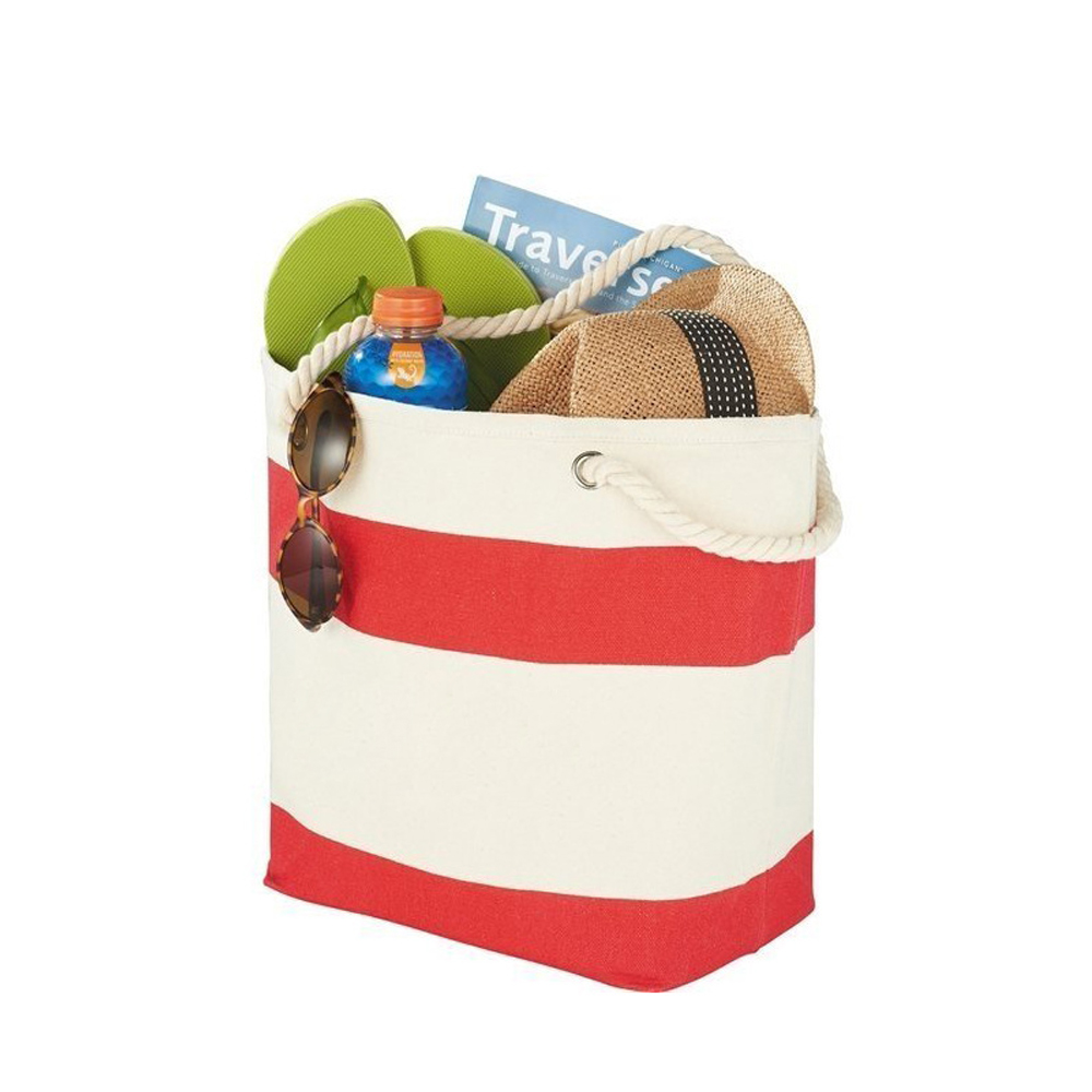 Cotton Resort Tote with Rope Handle, custom tote bag with logo imprint 5