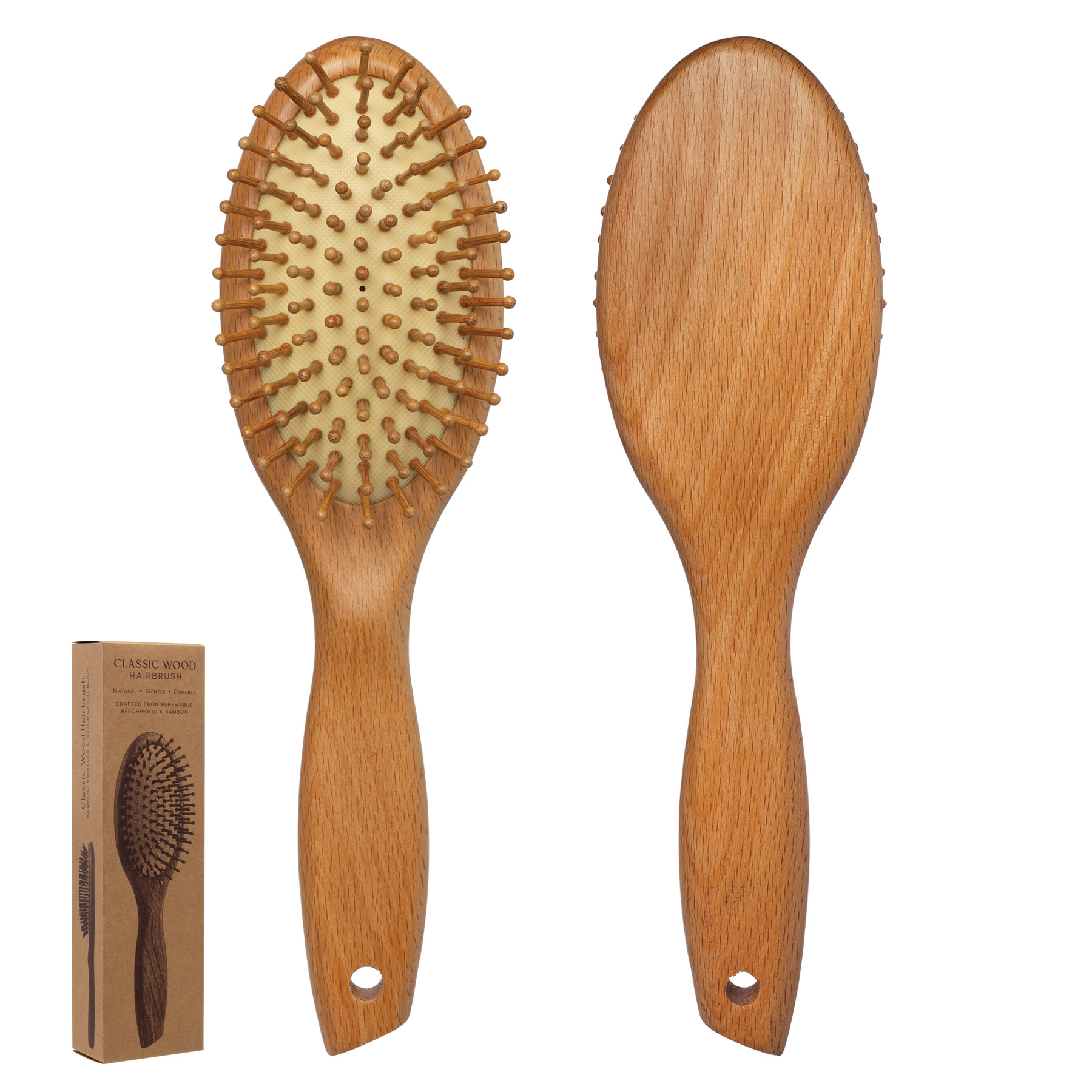 Classic Wood Hairbrush 4