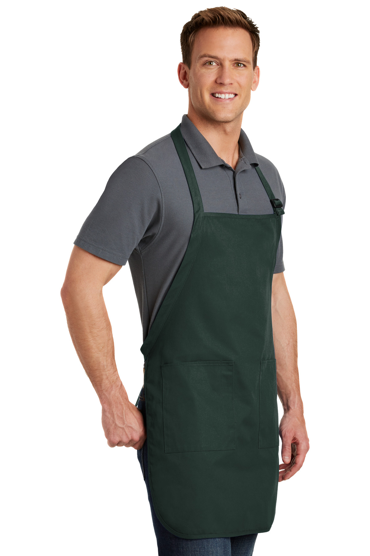 Port Authority Full-Length Apron with Pockets. A500 51
