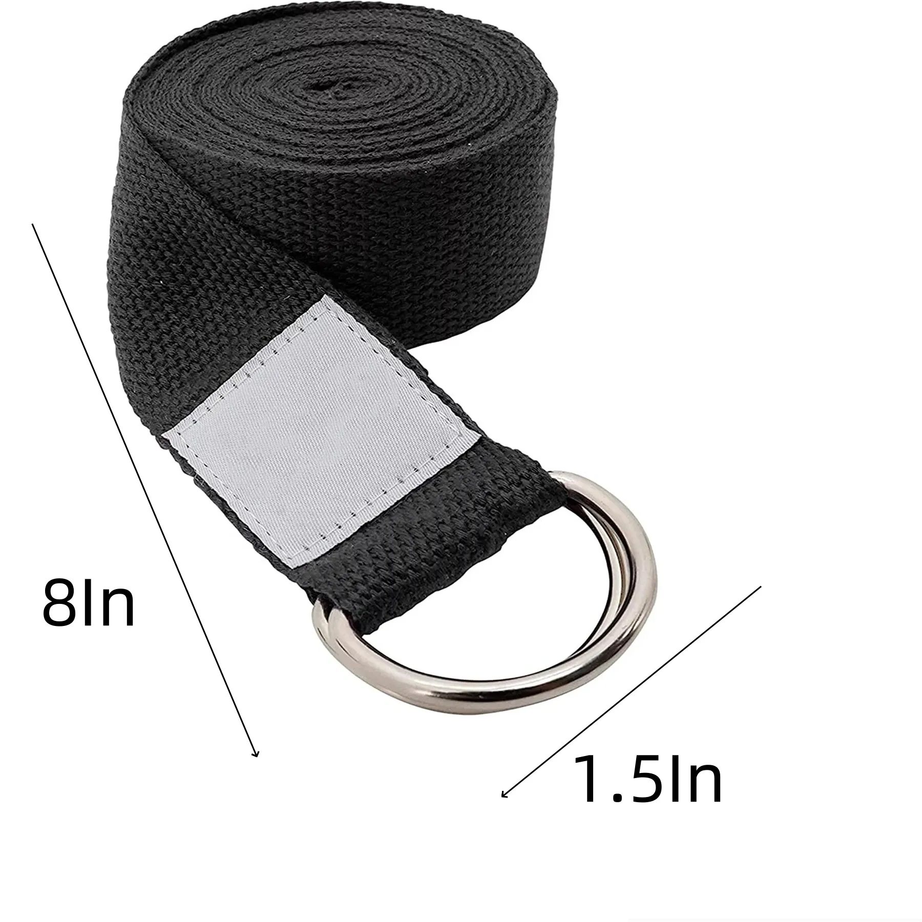 8ft Yoga Strap with D-Ring Buckle 10