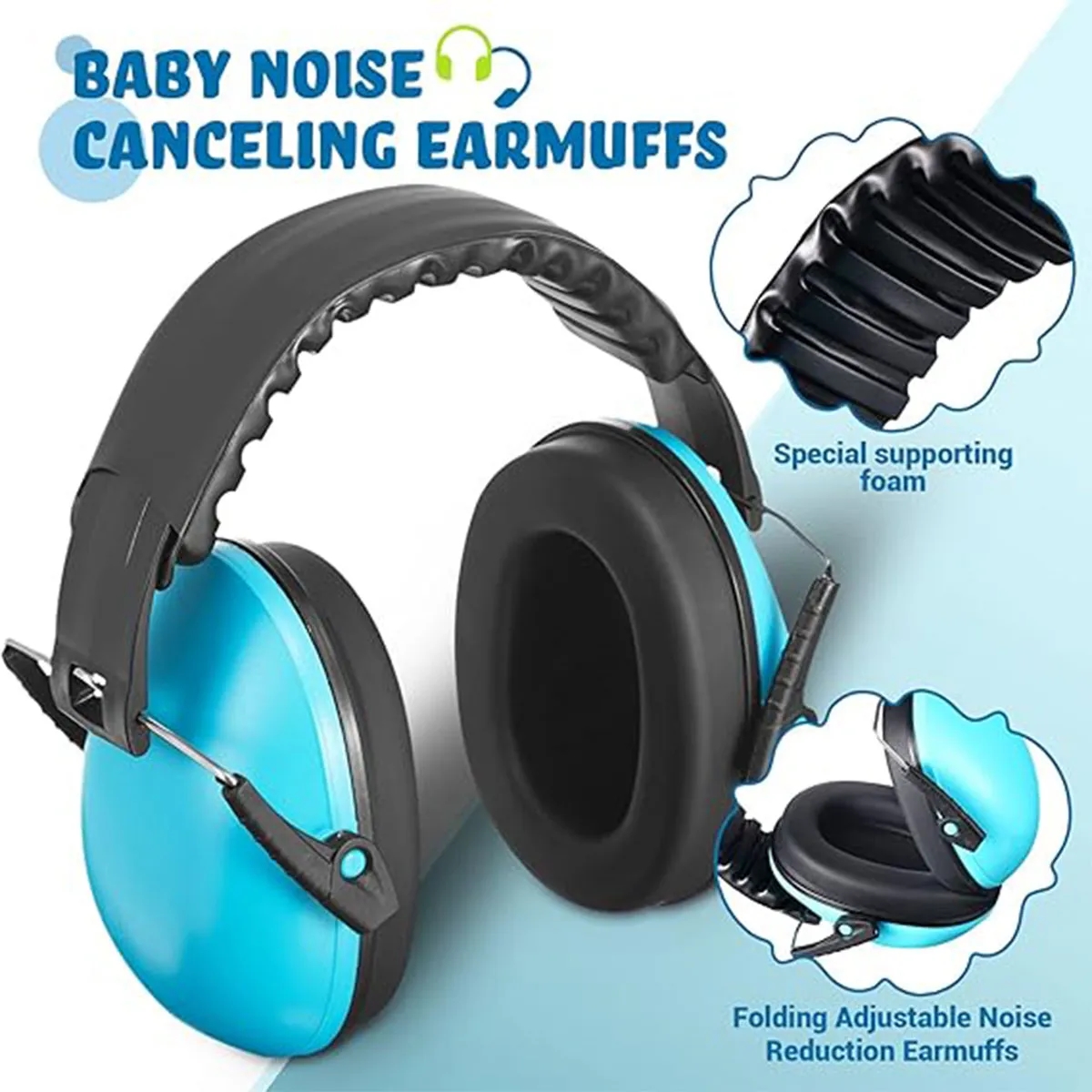 Kids Noise Reduction Headphones Ear Muffs 2