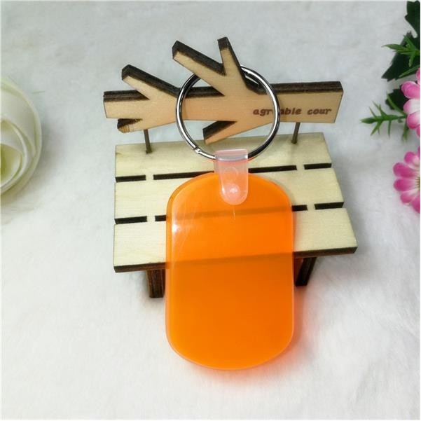 Oval Shape PVC Key Chain 4