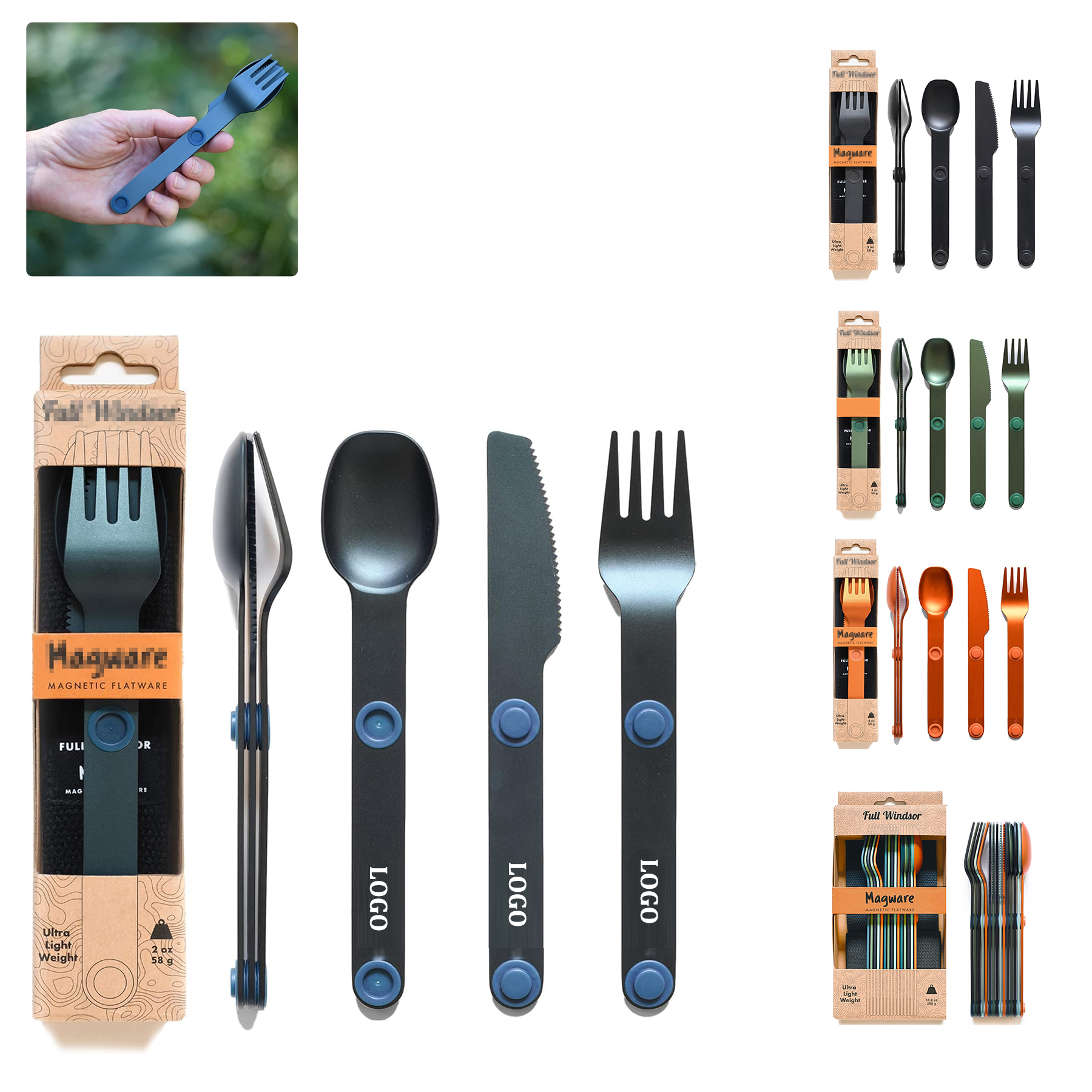 Magnetic Camping Cutlery Set 3