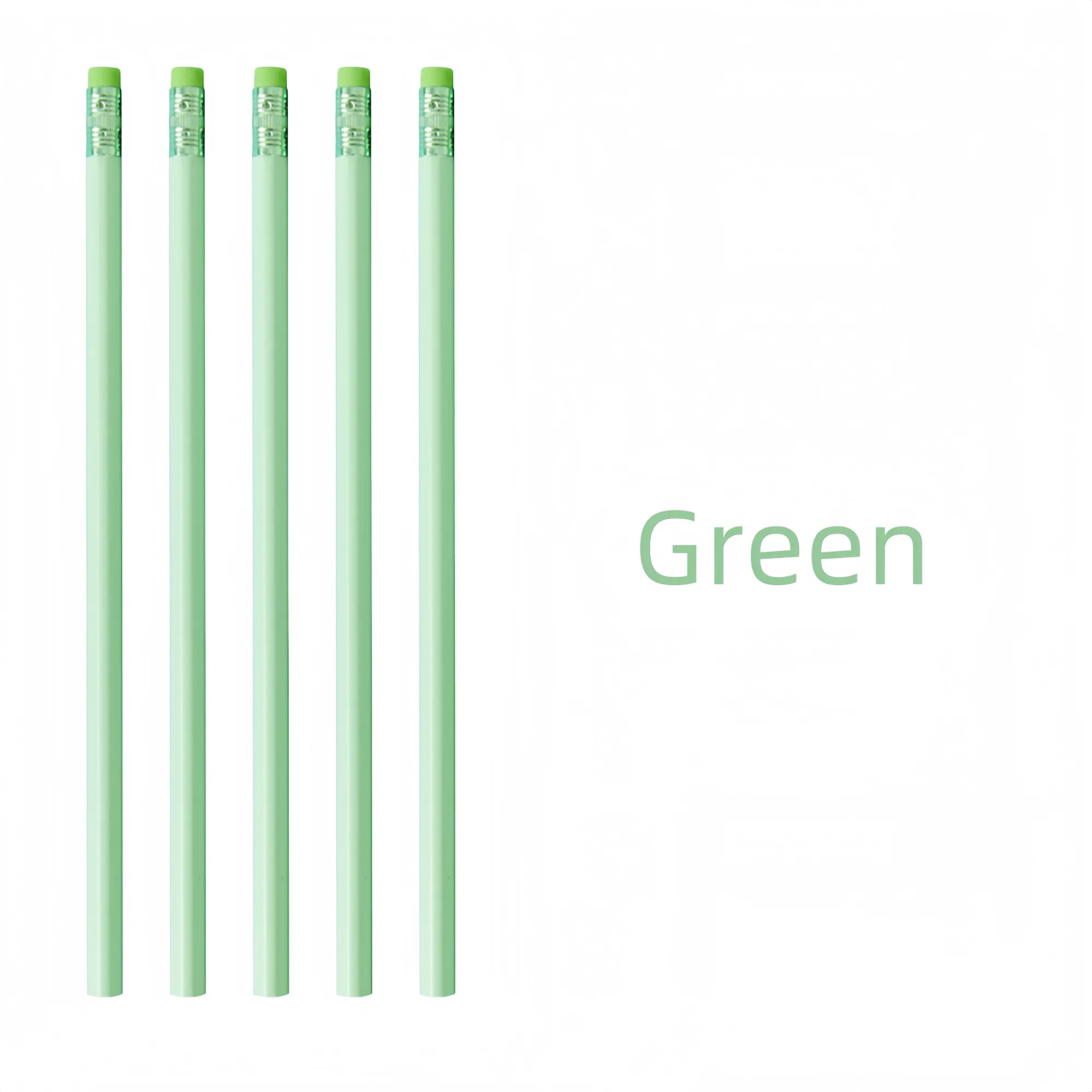 Custom Triangular HB Pencil With Eraser In Pastel Colors 1