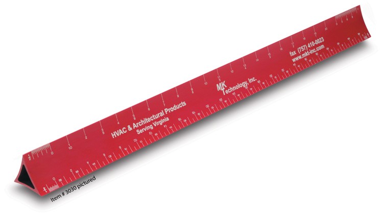 12" 3-sided Everyday Triangular Hollow Ruler 1