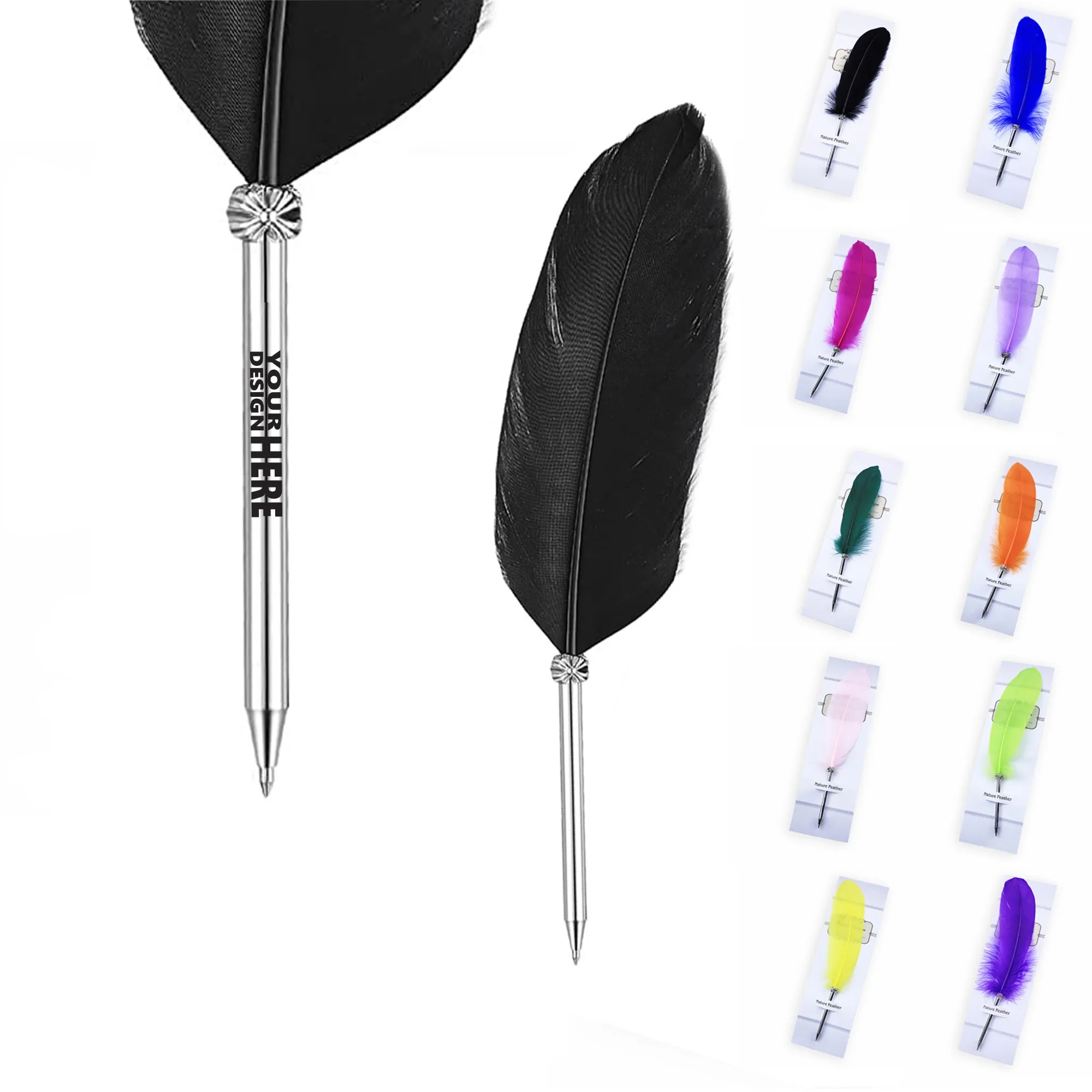 Colorful Feather Ballpoint Pen