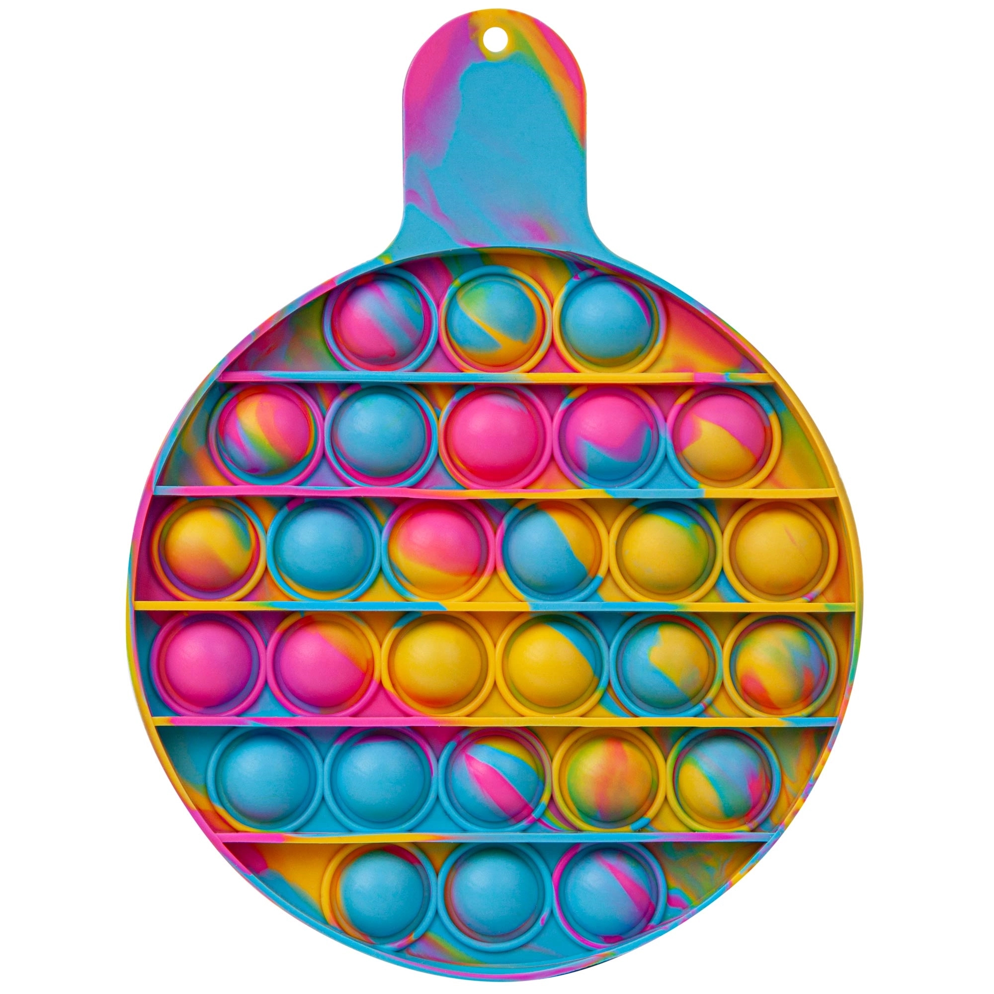 Round Fiddle Popper Silicone Sensory Toy 1