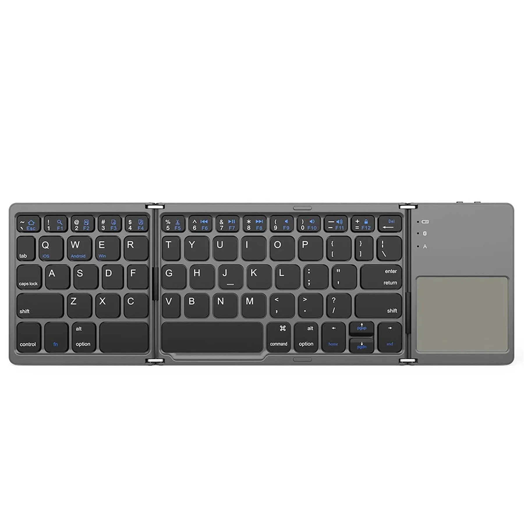 Foldable Bluetooth Wireless Travel Keyboard with Number Pad 3