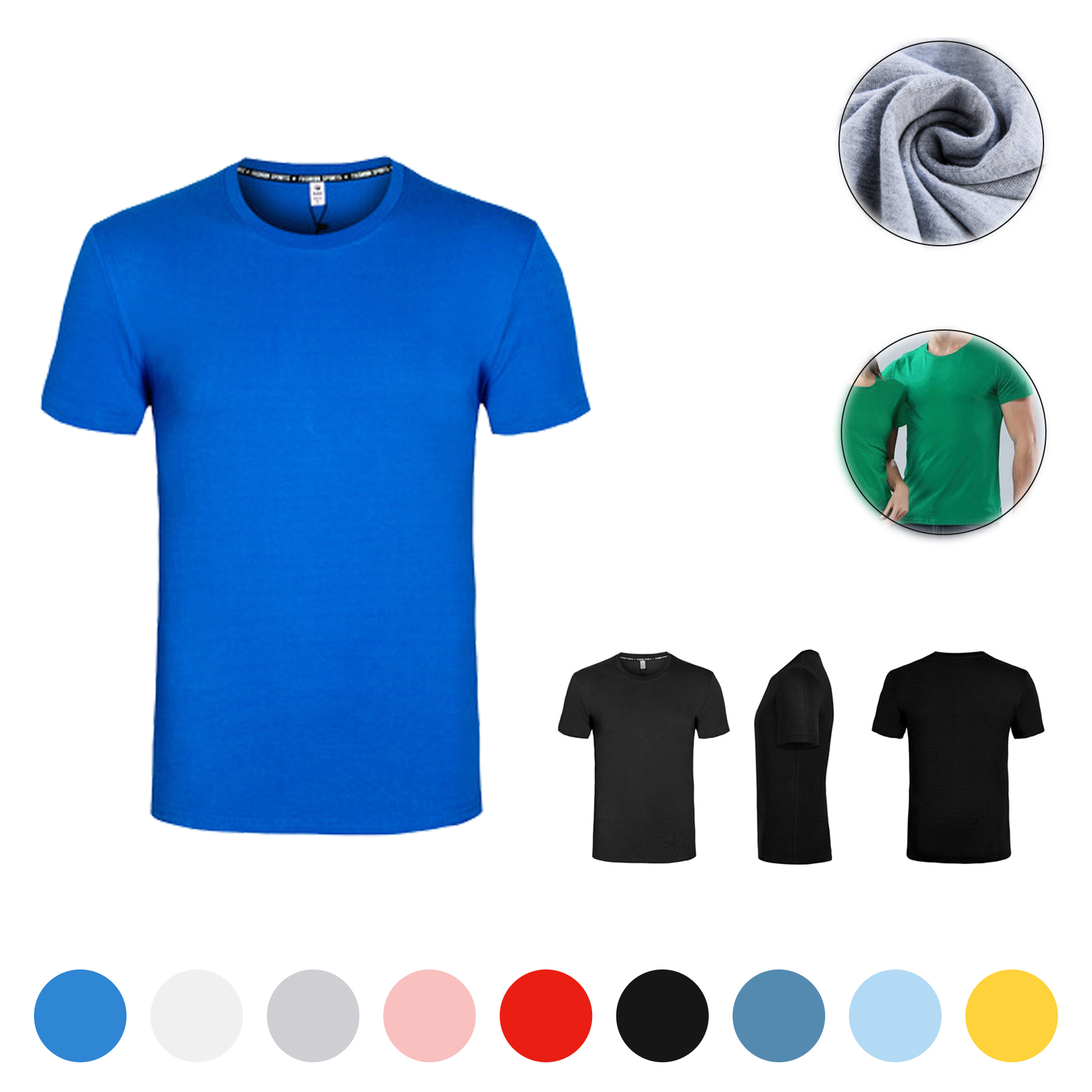 Solid Color T Shirt 1