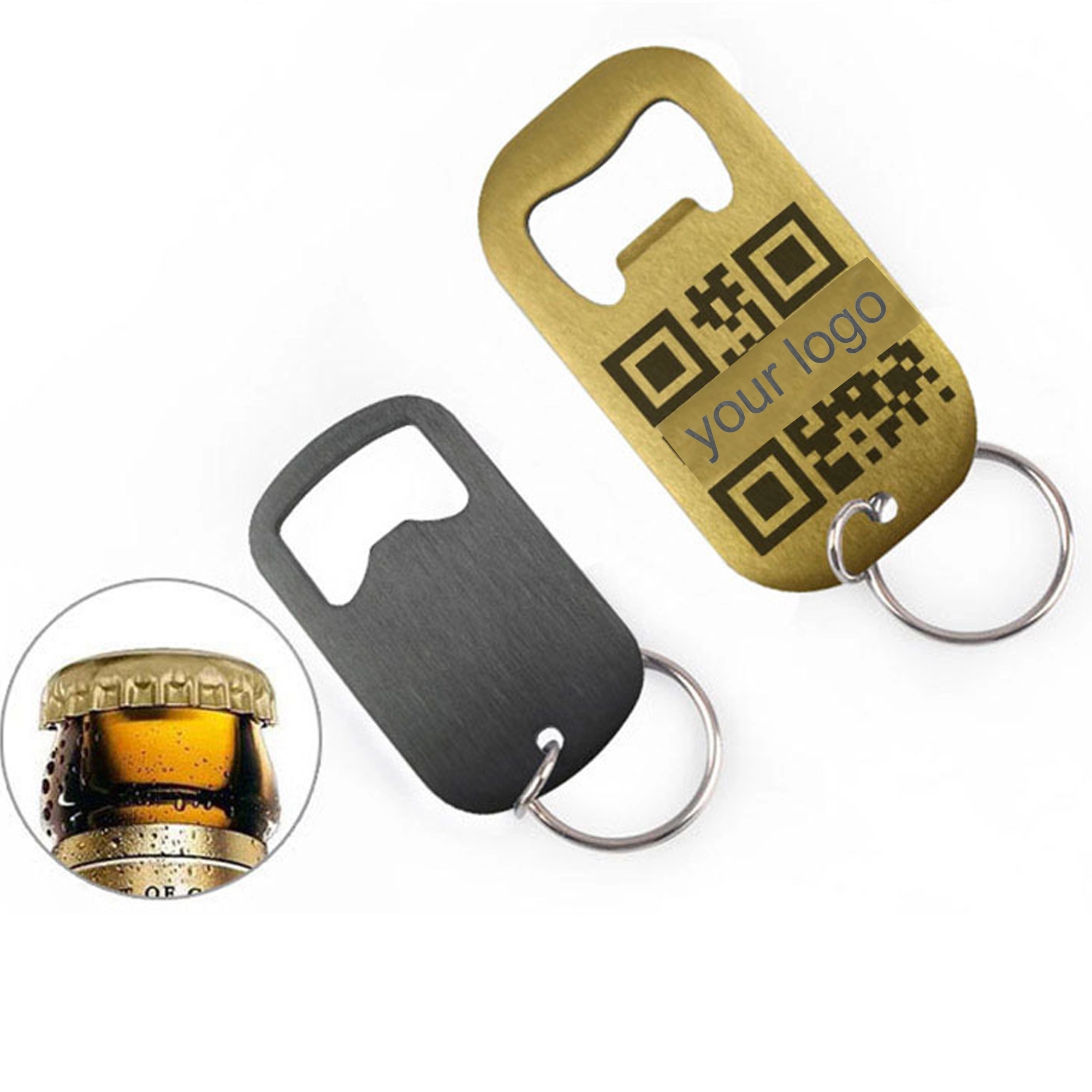 Mini Beer Bottle Opener KeyChain