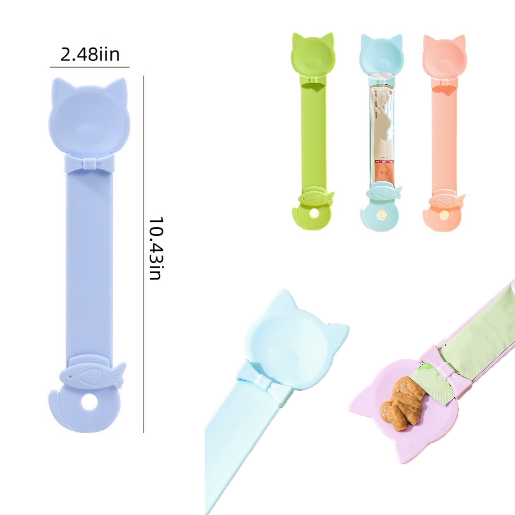 Customized cat bar spoon feeding spoon 6