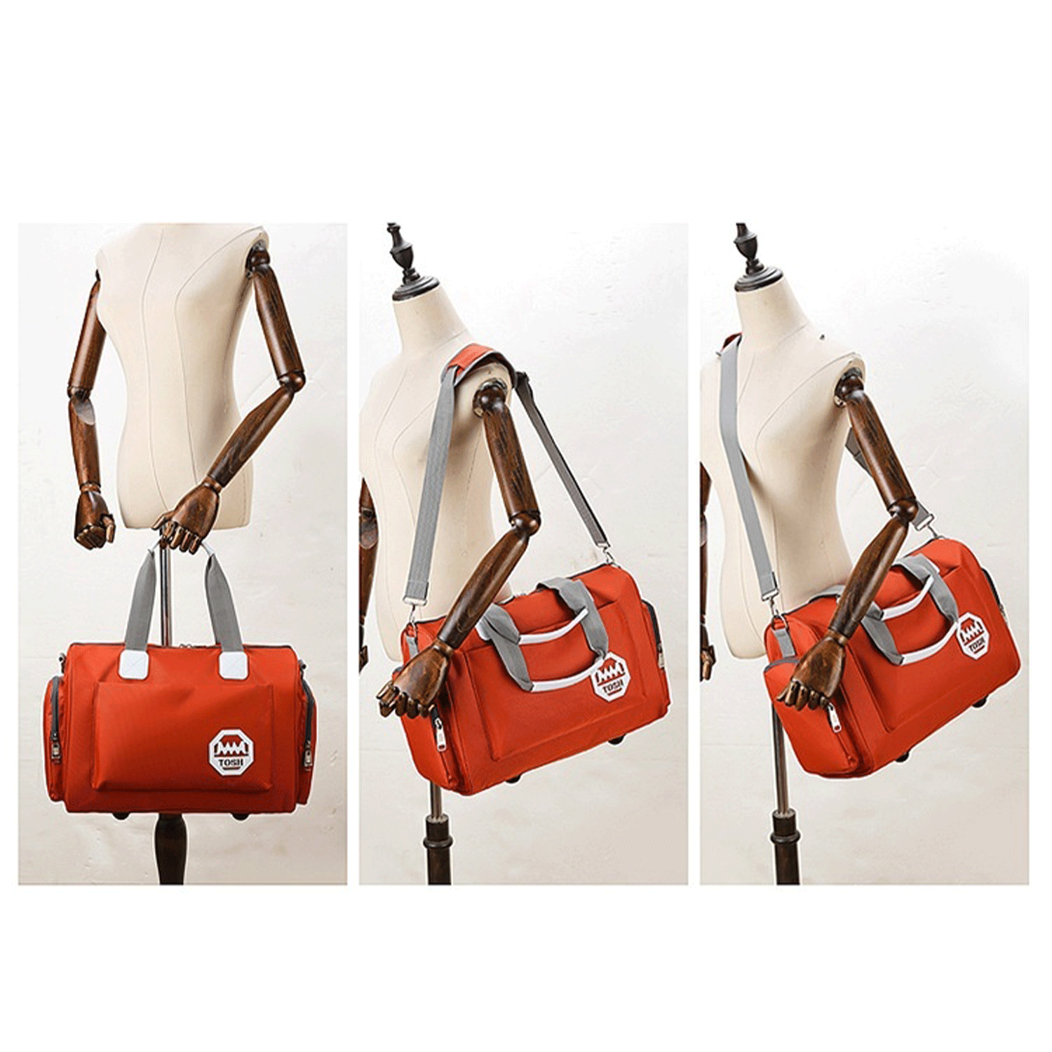 Oxford cloth gym meal travel work Sports Duffel Bag 10