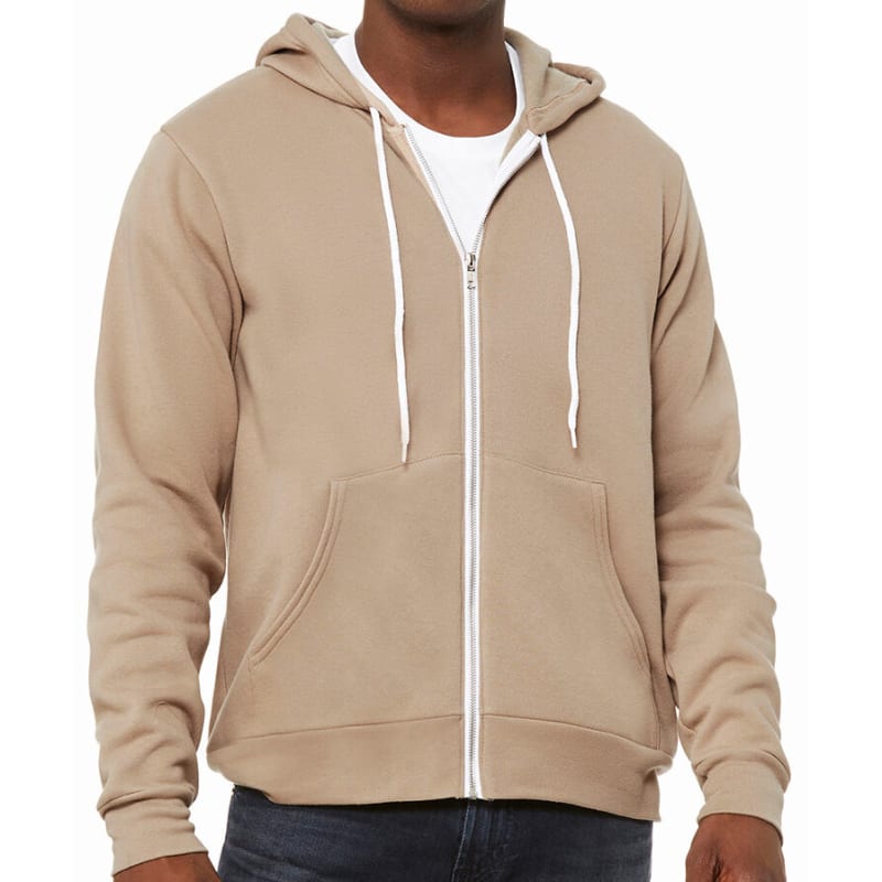 Bella Unisex Poly-Cotton Fleece Full-Zip Hoodie 89