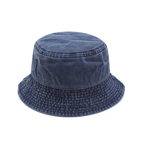 Washed Cotton Reversible Bucket Hat 2