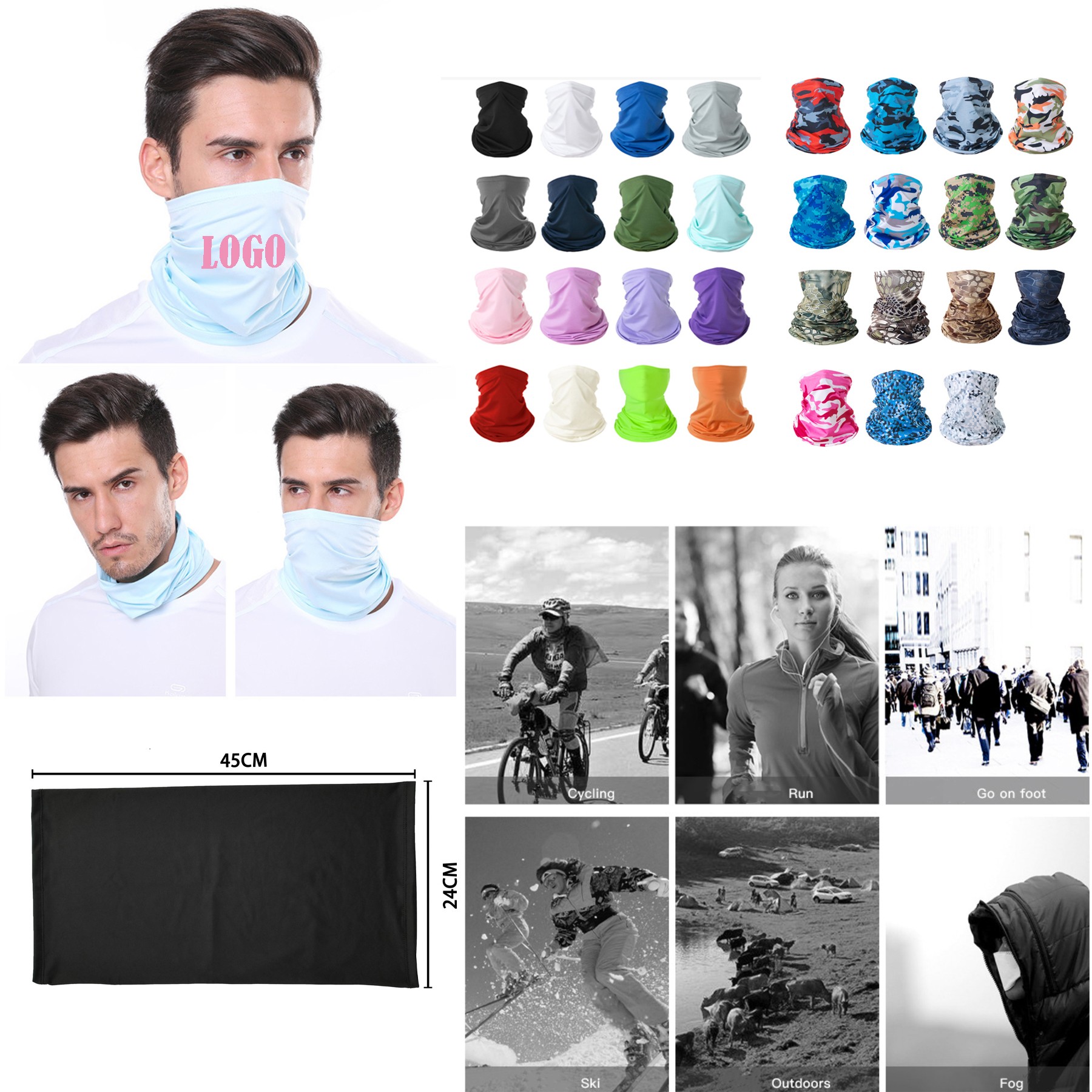 Ice Silk Outdoor Sunscreen Mask