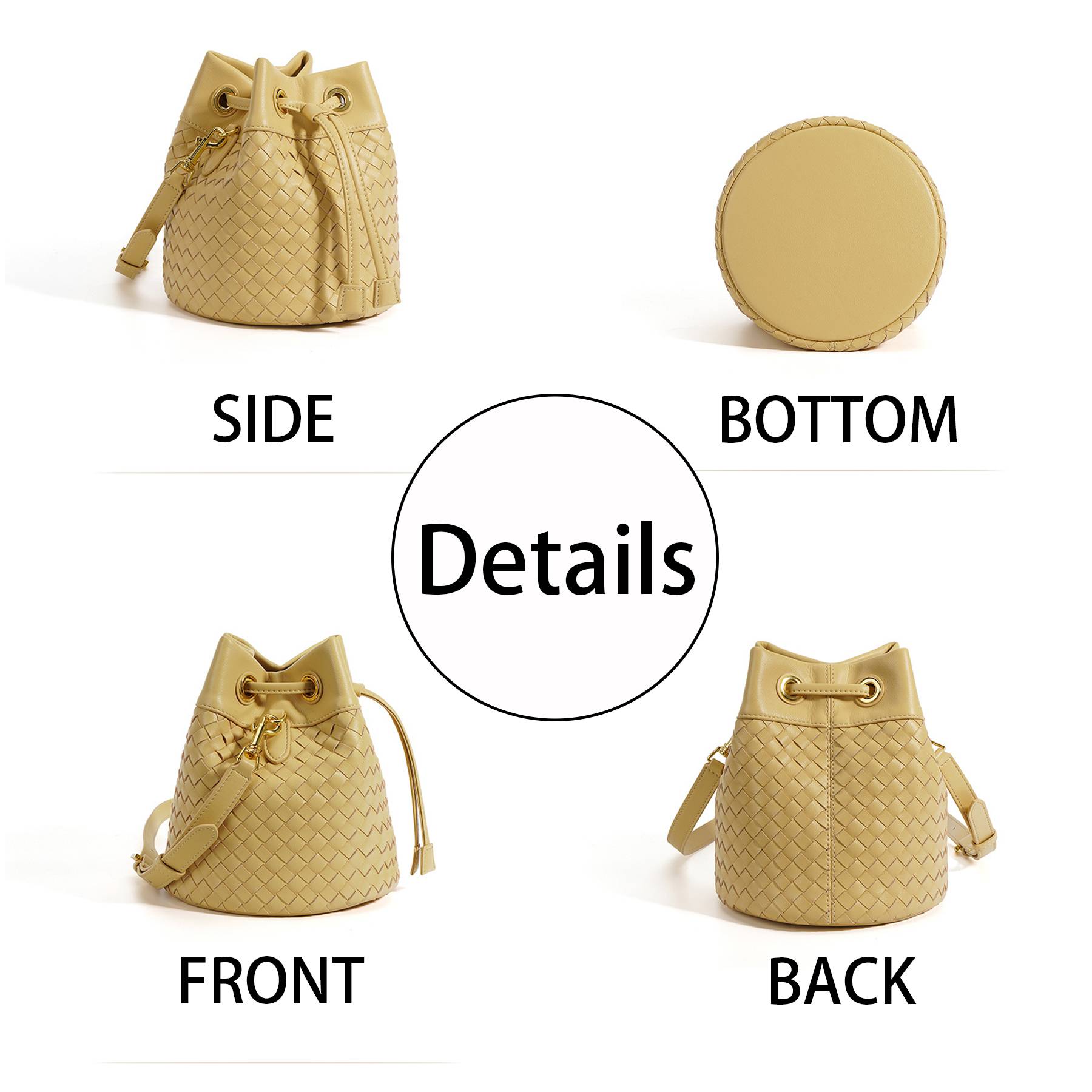 Genuine Leather Innovative drawstring cross-body bag 7