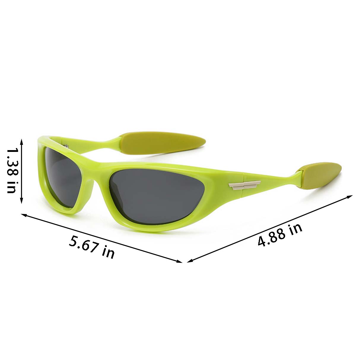 Unisex Trendy Wrap Around Fashion Eyeglasses Sunglasses 3