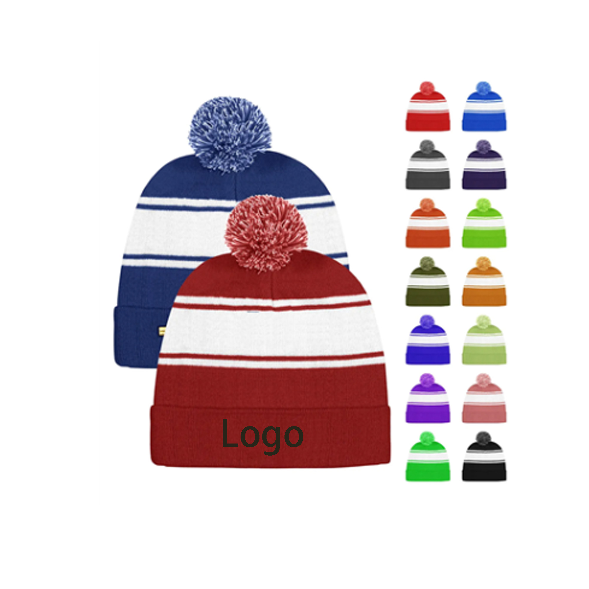 Custom Knit Beanie with Pom 2
