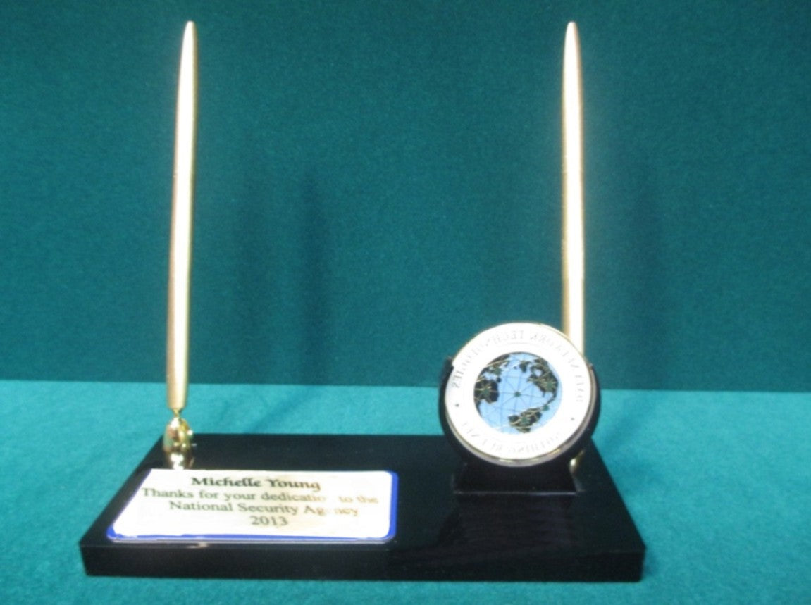 Acrylic Coin Holder And Pen Set 6