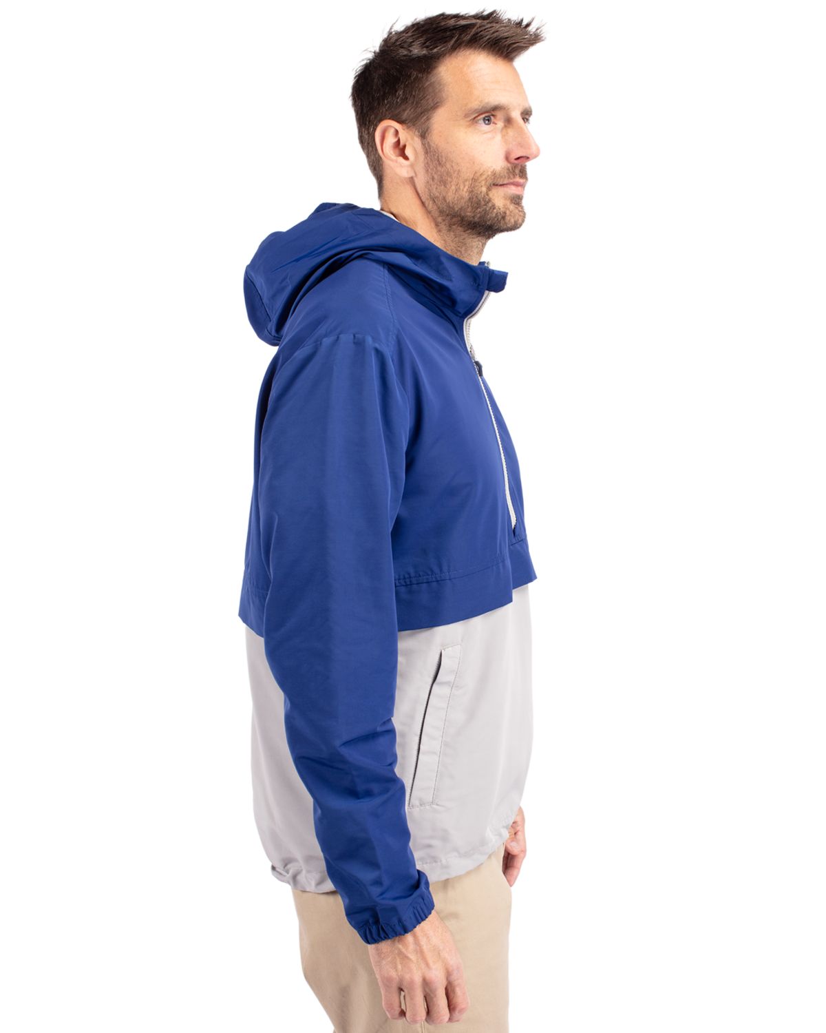 Cutter & Buck Charter Recycled Packable Mens Half Zip Anorak Jacket 57