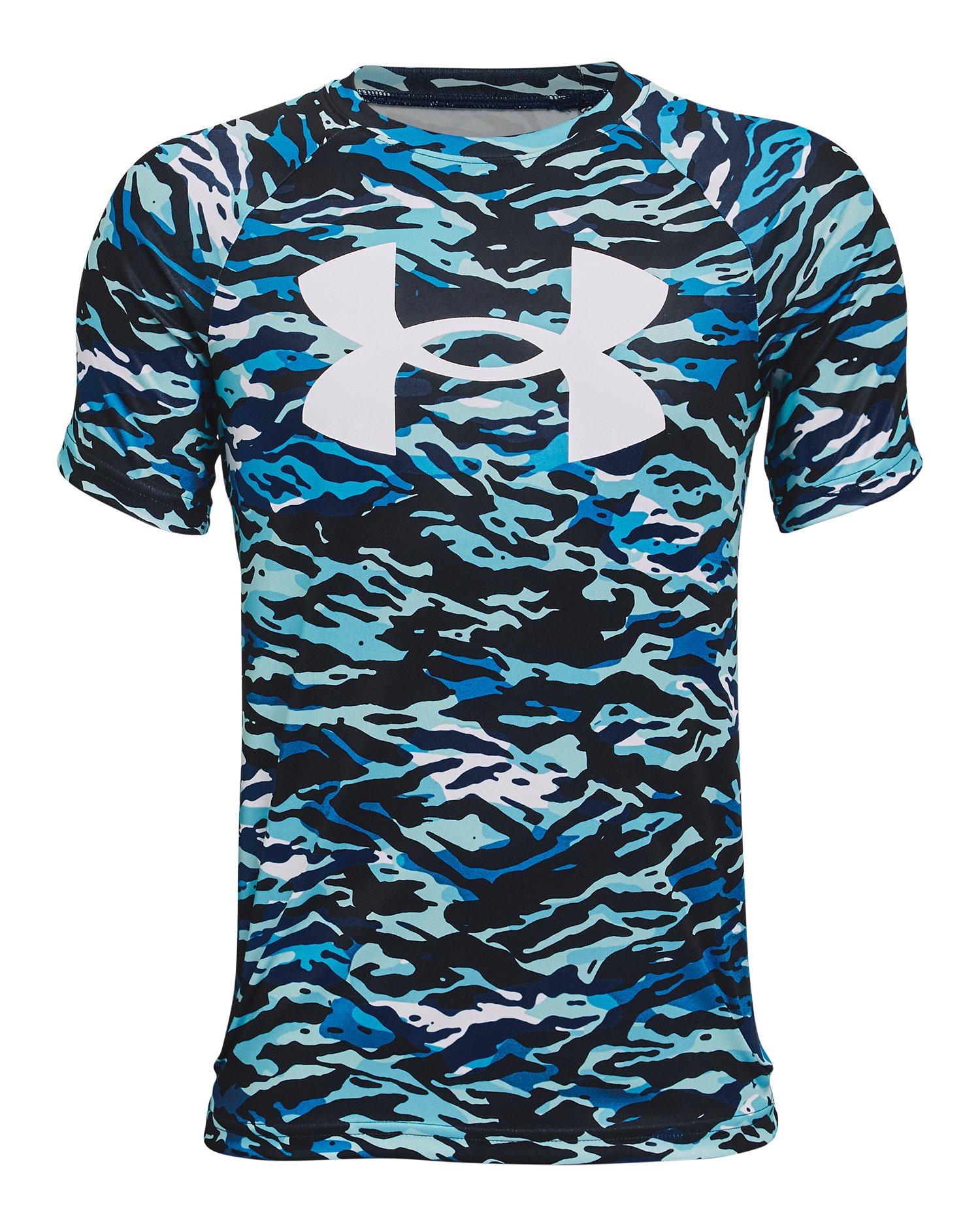 UA Tech Big Logo Printed Boys' Short Sleeve 49