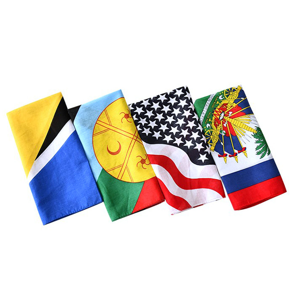 21'' X 21'' Qatar World Cup National Flag Kerchief 4