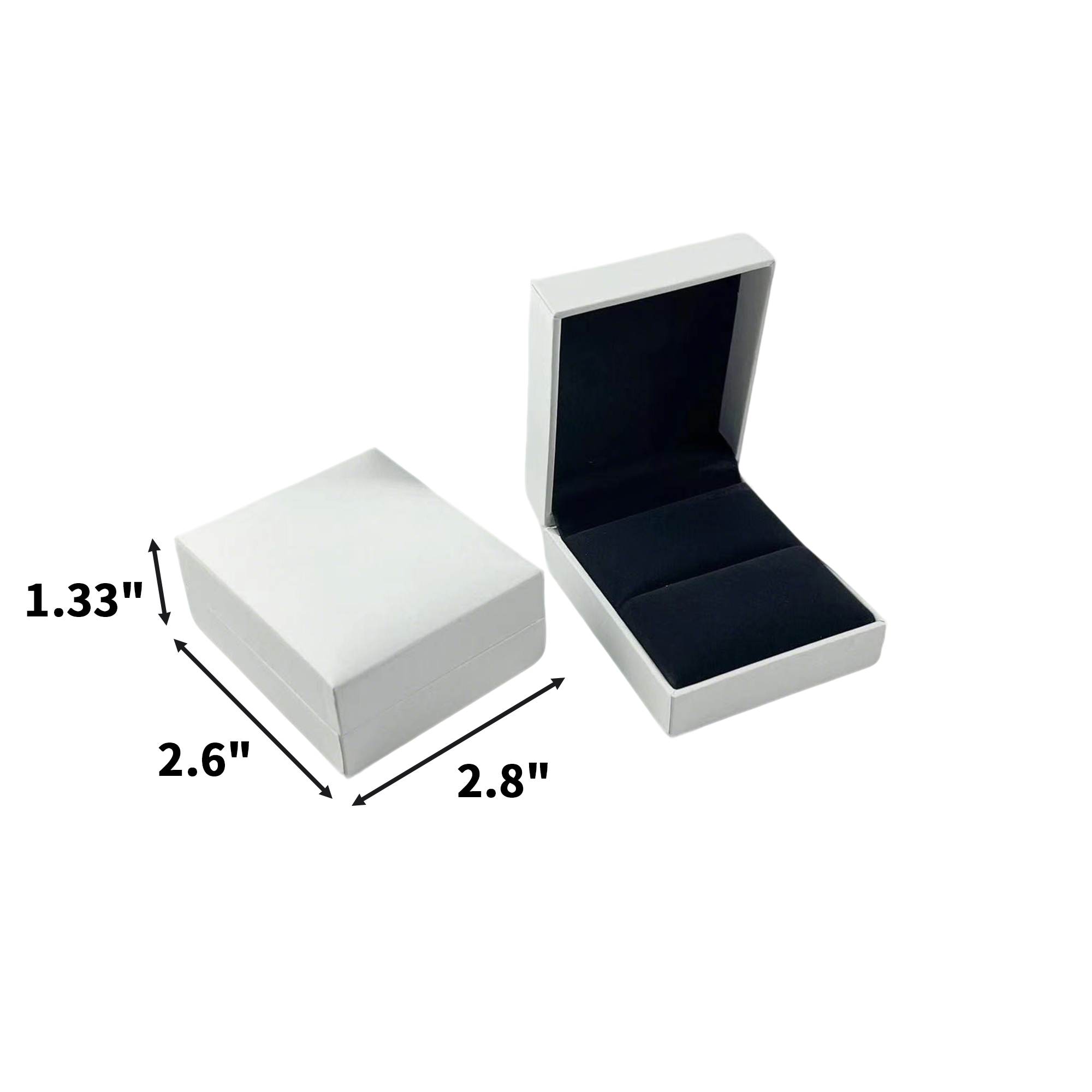 Velvet Pin Presentation Box With Foam Insert 2.6" x 2.8" x 1.33" 3