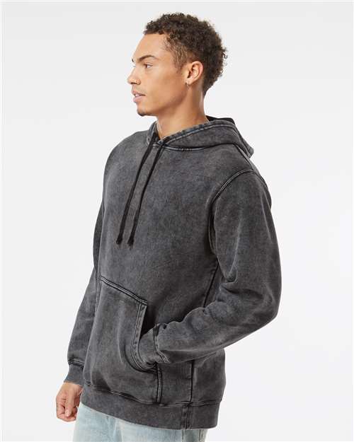 Unisex Midweight Mineral Wash Hooded Sweatshirt - PRM4500MW 5