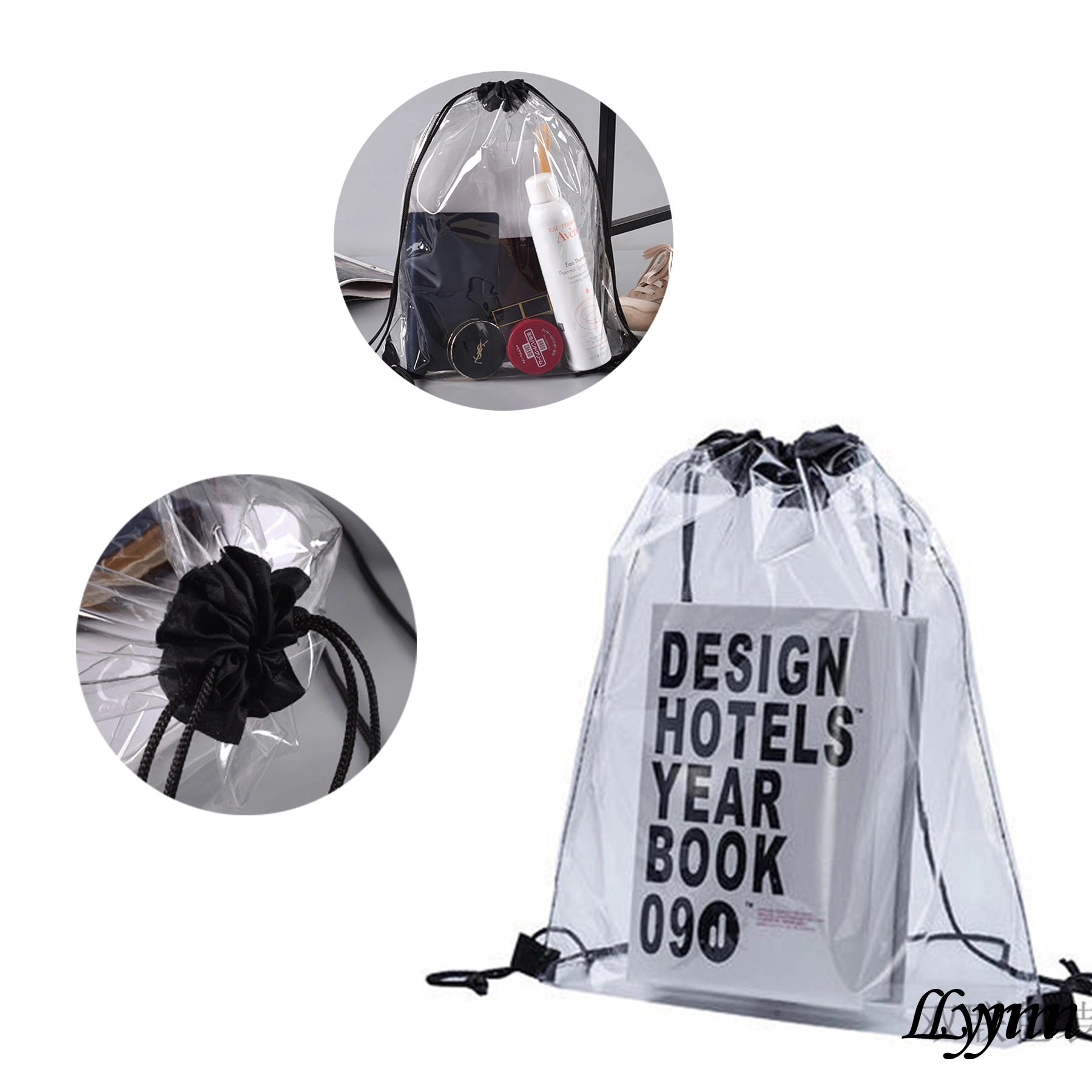 Clear Drawstring Bag 2